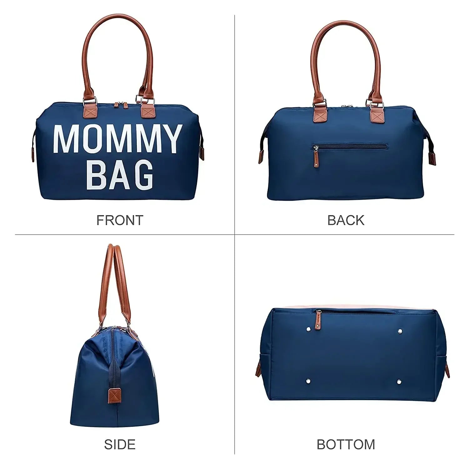 🎀 Mama Tote Bag – Grand Sac à Langer Maternité Style Hobo™ - Planète bébé