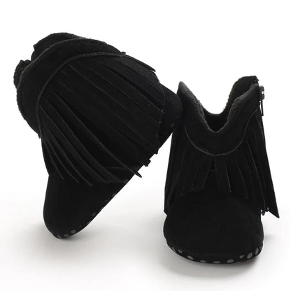 👢❄️ Bottes Bébé Mode à Franges – Chaudes &amp; Antidérapantes – 0 à 18 Mois – Fille &amp; Garçon™