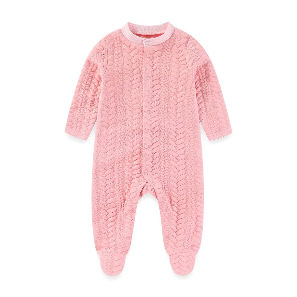 🧸❄️ Combinaison Bébé Chaude à Manches Longues – Automne &amp; Hiver – 100% Coton Uni™ - Planète bébé