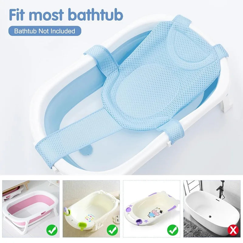 🛁 Hamac de Bain pour Bébé – Filet de Bain Réglable &amp; Antidérapant – Support de Bain Nouveau-né Universel™ - Planète bébé