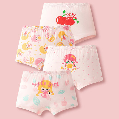 Lot de 4 Culottes Fille en Coton Ultra Doux ™