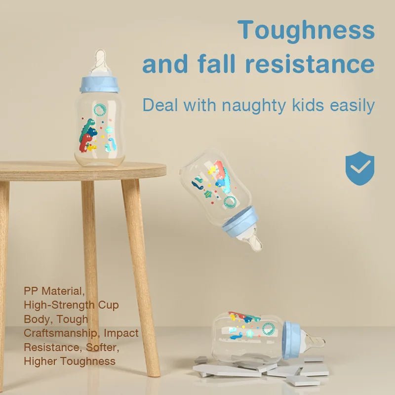 🍼 Lot de 3 Biberons Dr.Isla – 150/240ml – Large Goulot – Sans BPA – Tétine Débit Moyen – Motifs Bébé™ - Planète bébé