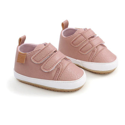 🍼 Chaussures Bébé en Cuir Rétro – Semelle Antidérapante – Meckior™