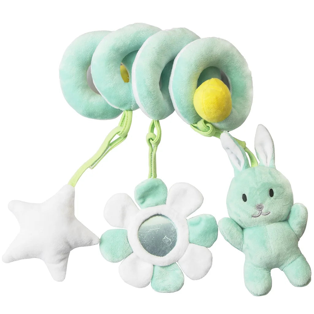 🚗🧸 Jouet de Voiture pour Bébé – Miroir, Grelot, Bruit de Papier &amp; Poignée Squeaky – Jouet d’Éveil pour Siège Auto ou Poussette™