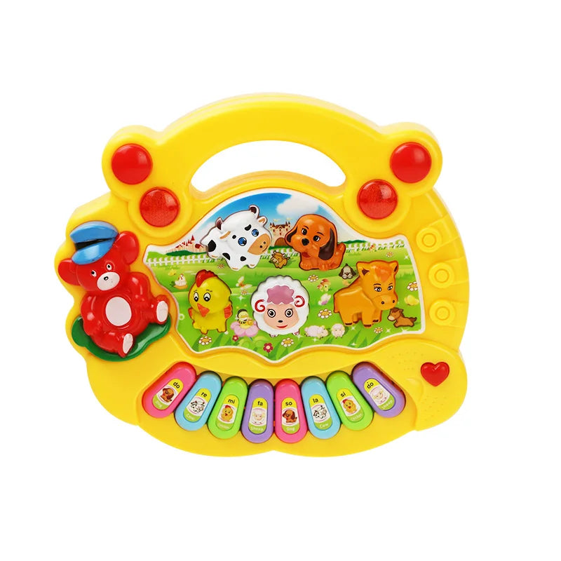 Jouet Musical Bébé avec Sons d’Animaux – Piano Éducatif Lumineux™