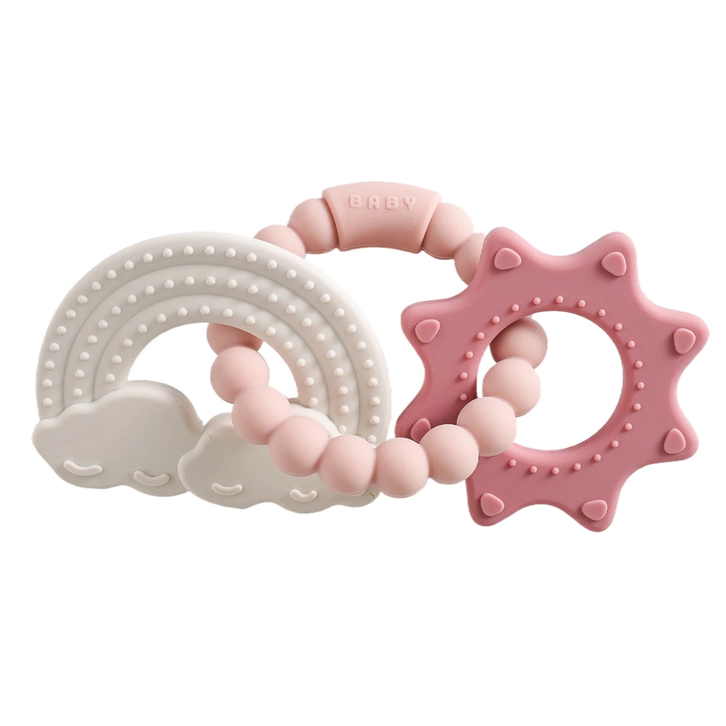 🪐👶 Anneau de Dentition Bébé – Silicone Alimentaire – Bracelet Sensoriel Planète – Dès 0 Mois™