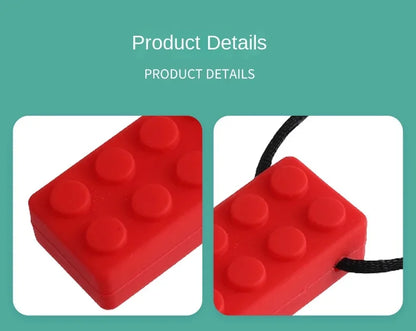 🦷🌈 Collier de Dentition Bébé en Silicone – Pendentif Sensoriel à Mâcher – Thérapie Sensorielle pour Bébé &amp; Enfant™