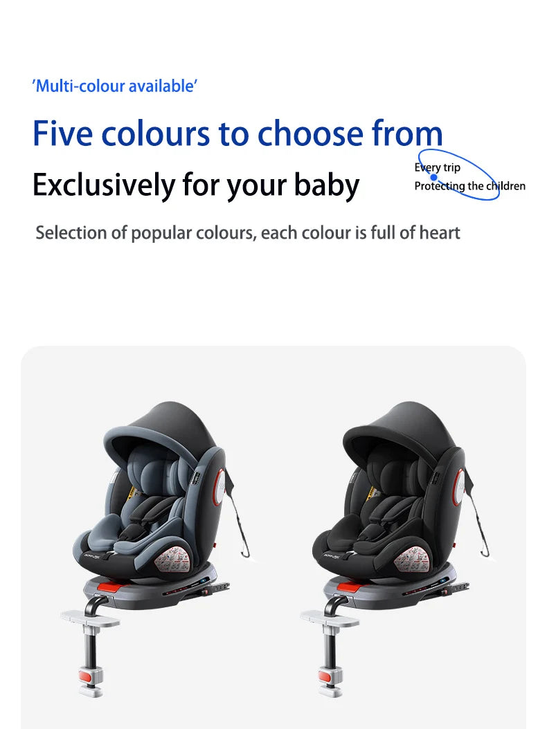 Siège Auto Bébé 360° Rotatif