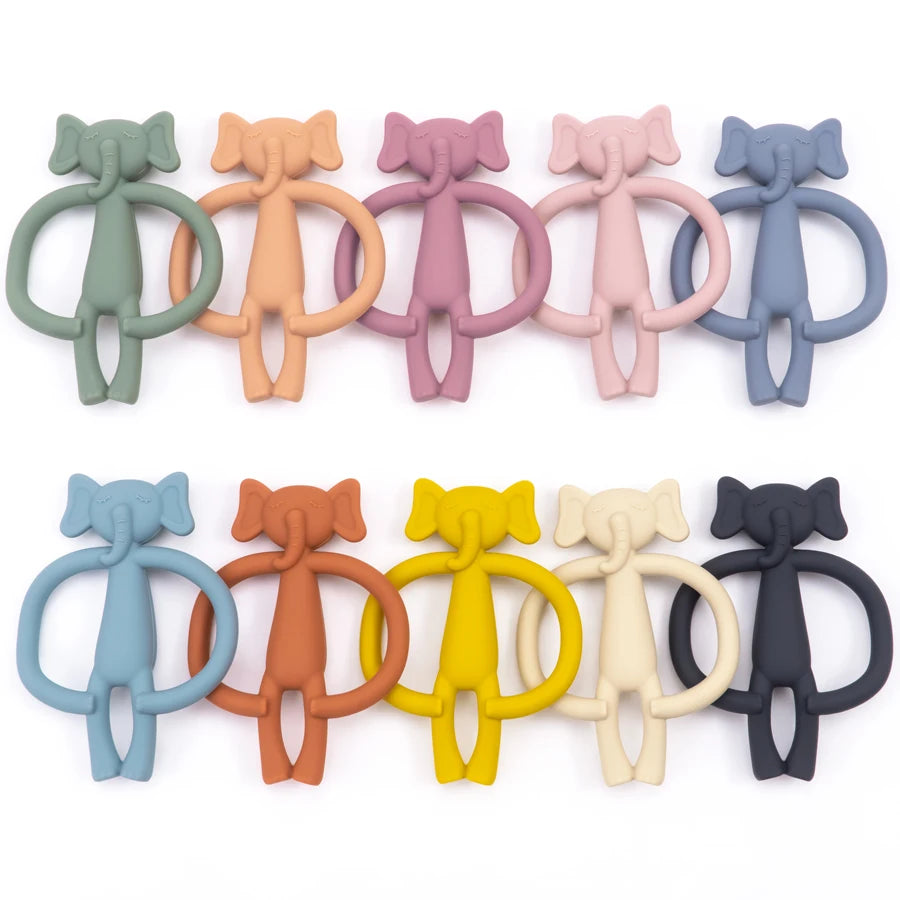 🦷🎁 Anneau de Dentition en Silicone – Cadeau Bébé – Jouet à Mâcher Durable et Sûr pour Nouveau-né™ - Planète bébé