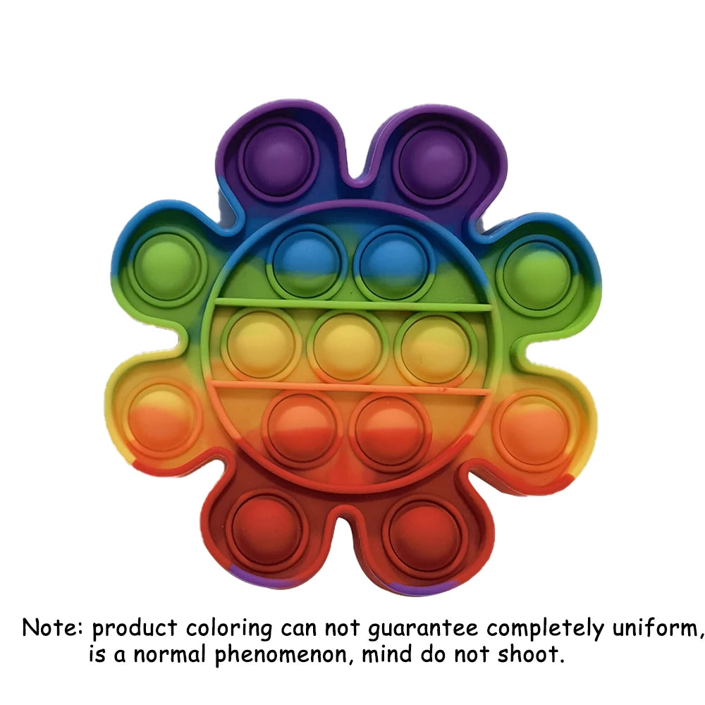 Fidget en Silicone Arc-en-Ciel