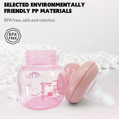 🍼 Mini Biberon Portable 60ML pour Nouveau-né – Sans BPA – Idéal Jus, Lait ou Soins Nourrisson™ - Planète bébé