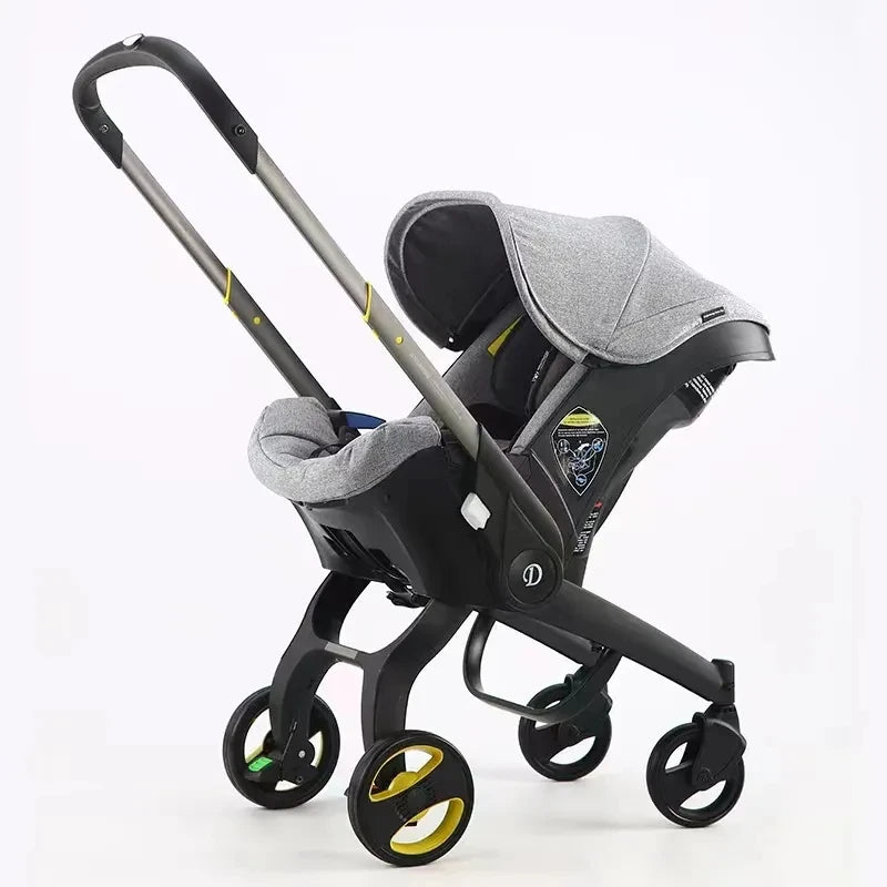 Poussette Bébé 3 en 1 Ultra-Légère – Pliable &amp; Polyvalente
