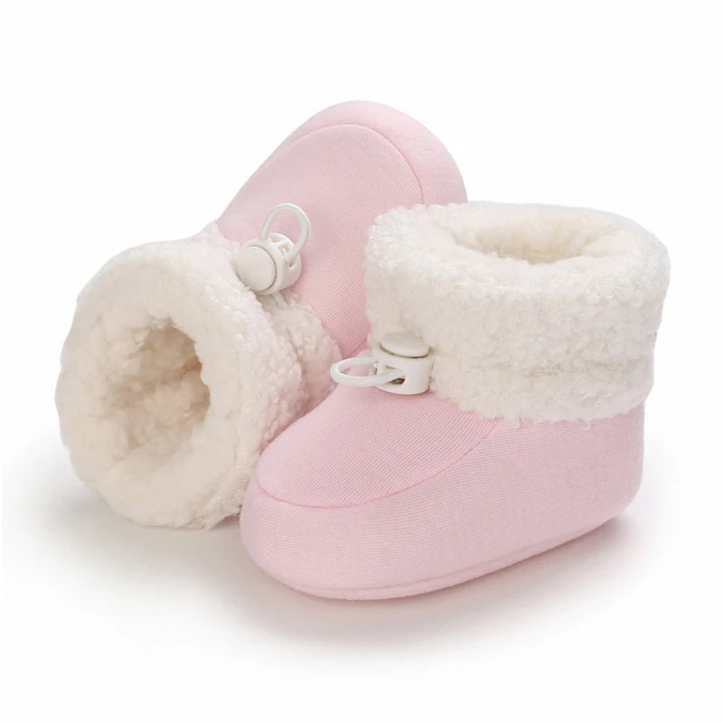 🧣❄️ Bottillons d’Hiver Bébé – Coton Chaud &amp; Semelle Antidérapante – Premiers Pas – 0 à 18 Mois™
