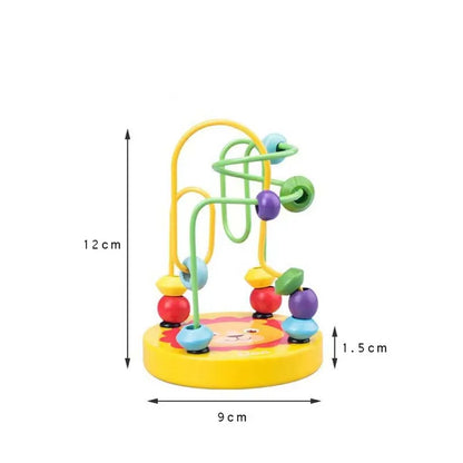 🧠 Jouet Éducatif Montessori – Labyrinthe de Perles en Bois – Apprentissage Mathématique Précoce™