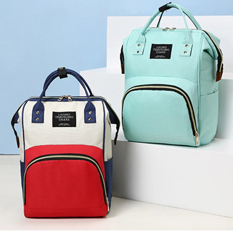 🎒👶 Sac à Langer Maman en Toile – Grande Capacité &amp; Isolation Thermique – Sac à Dos de Voyage Multifonctionnel™ - Planète bébé