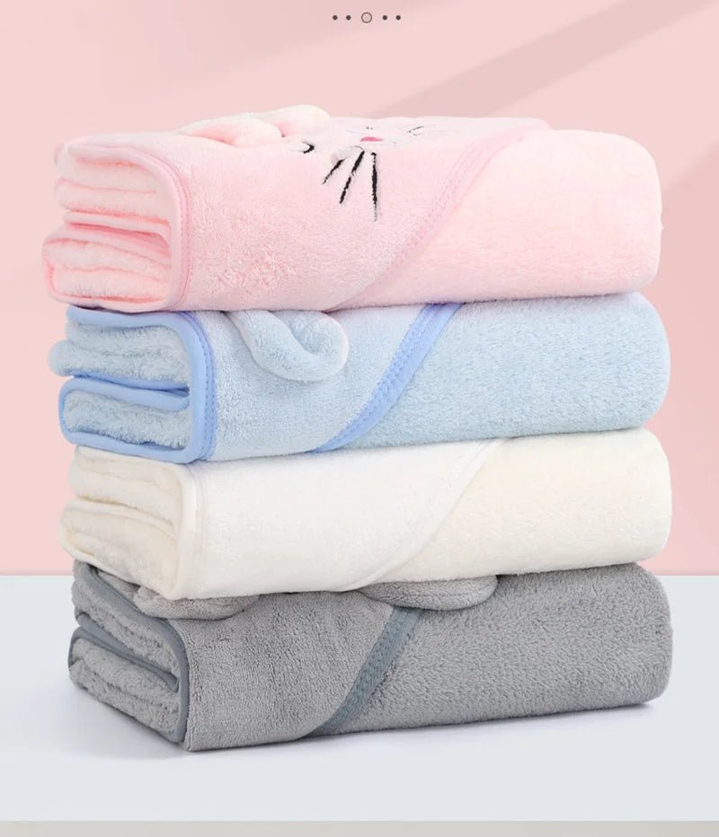 🐻🛁 Cape de Bain Bébé à Capuche – Motif Animal – Ultra Douce &amp; Chaude™ - Planète bébé