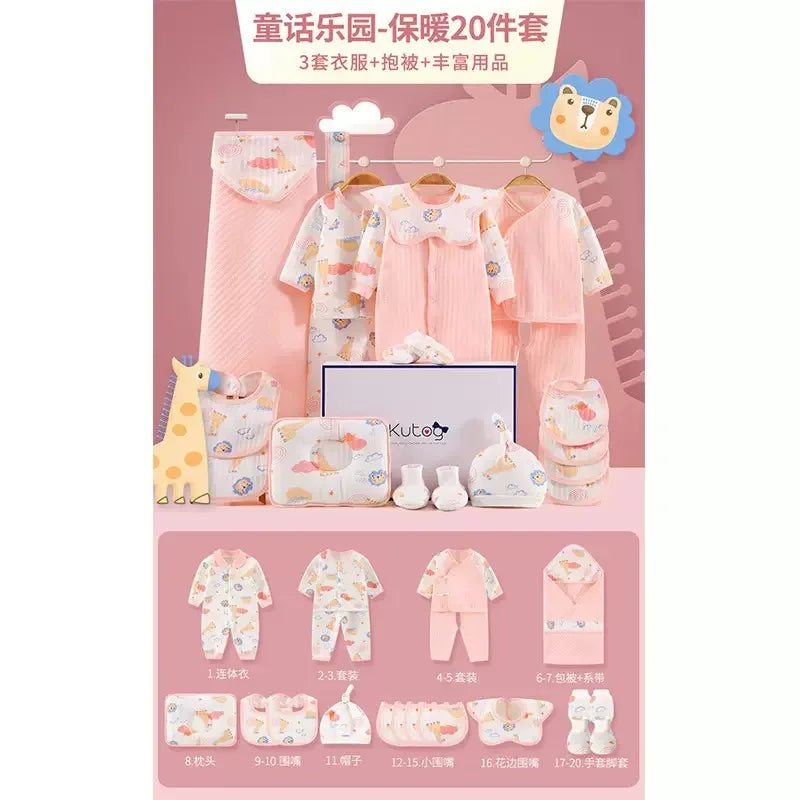 Ensemble Bébé 100 % Coton 18/20/22 Pièces™