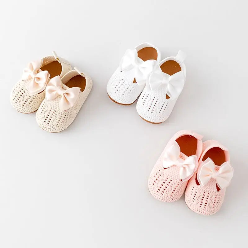 👶✨ Chaussures Bébé Fille – Nœud Papillon – Semelle Antidérapante ™ - Planète bébé