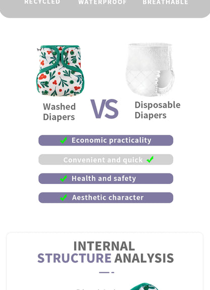 🍼🦊 Culotte de Protection Bébé HappyFlute – Imprimé Cartoon – Étanche &amp; Respirante – 0-6kg™