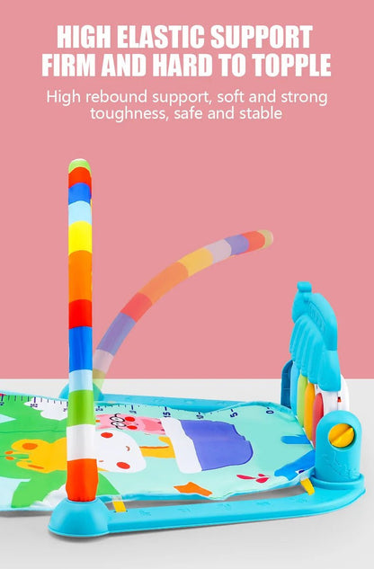 Tapis d’Éveil Musical Bébé – Gym d’Activité avec Piano - Planète bébé
