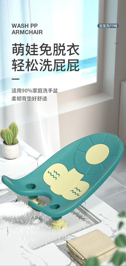 🛁👶 Support de Bain pour Bébés – Rack Multifonction pour Bain de Hanche – Tapis Antidérapant – Accessoire Douche Bébé Fille &amp; Garçon - Planète bébé