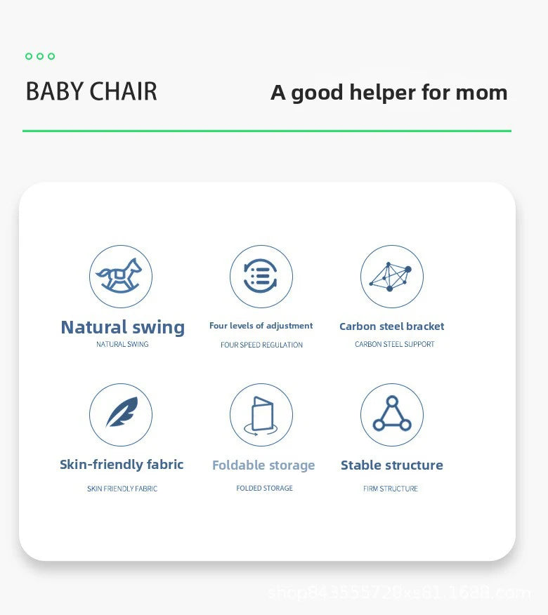 Chaise Bébé Multifonction – Balancelle, Transat &amp; Siège d’Activités™