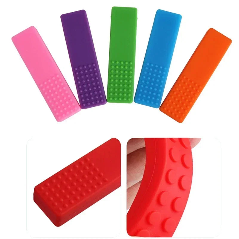 🦷🌈 Collier de Dentition Bébé en Silicone – Pendentif Sensoriel à Mâcher – Thérapie Sensorielle pour Bébé &amp; Enfant™