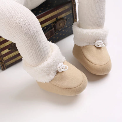 🧸❄️ Chaussures d’Hiver Bébé – Premiers Pas Antidérapants – Doublure Coton Chaud – Motif Cartoon™ - Planète bébé