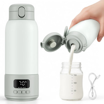 Chauffe-Biberon Portable USB 100W avec Batterie 16000mAh – Chauffe Eau et Lait Instantané 500 ml™