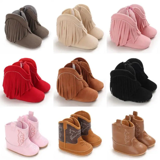 👢❄️ Bottes Bébé Mode à Franges – Chaudes &amp; Antidérapantes – 0 à 18 Mois – Fille &amp; Garçon™