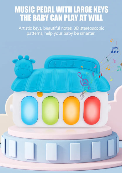 Tapis d’Éveil Musical Bébé – Gym d’Activité avec Piano
