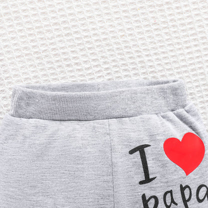 Girls Boy 3 -24 Months Cute Letter Long Sleeve Hoodie Tee Long Pants Outfit Toddler Infant Clothing Set Fashion Kids Wear™ - Planète bébé
