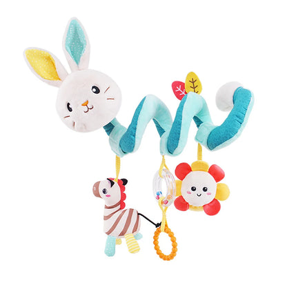 🚗🧸 Jouet de Voiture pour Bébé – Miroir, Grelot, Bruit de Papier &amp; Poignée Squeaky – Jouet d’Éveil pour Siège Auto ou Poussette™