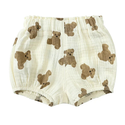Shorts Été Bébé et Tout-Petit en Coton – Pantalon Respirant Cartoon 3M-6T™