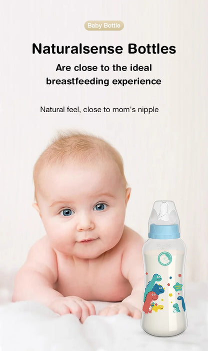 🍼 Lot de 3 Biberons Dr.Isla – 150/240ml – Large Goulot – Sans BPA – Tétine Débit Moyen – Motifs Bébé™