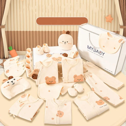 Lot Naissance Complet 21 à 25 Pièces 100% Coton Bébé Garçon et Fille – Ensemble Vêtements et Accessoires Confort™