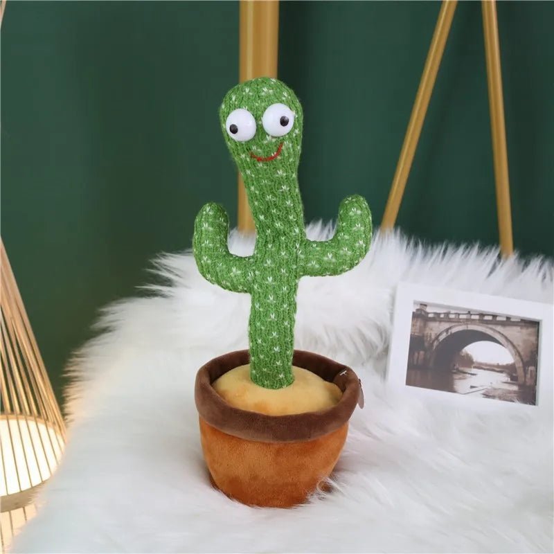 Cactus Dansant Électrique en Peluche – Jouet Musical Interactif qui Parle et Répète – Jouet Éducatif Enfant™ - Planète bébé