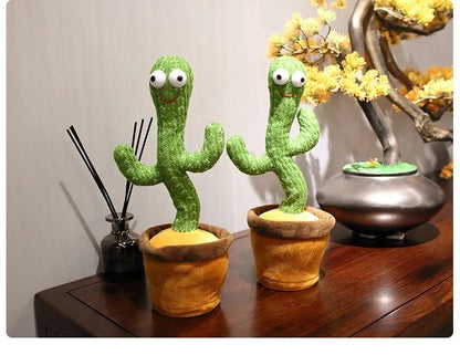 Cactus Dansant Électrique en Peluche – Jouet Musical Interactif qui Parle et Répète – Jouet Éducatif Enfant™ - Planète bébé