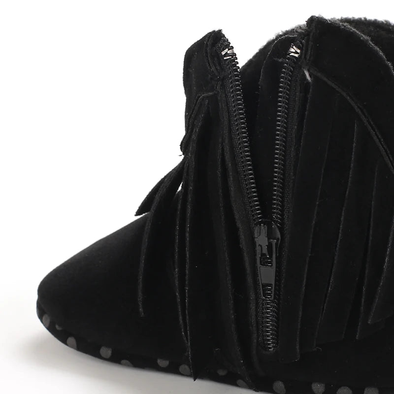 👢❄️ Bottes Bébé Mode à Franges – Chaudes &amp; Antidérapantes – 0 à 18 Mois – Fille &amp; Garçon™