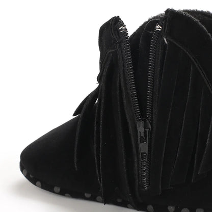👢❄️ Bottes Bébé Mode à Franges – Chaudes &amp; Antidérapantes – 0 à 18 Mois – Fille &amp; Garçon™