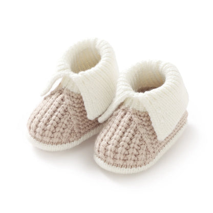 Chaussons Bébé Tricotés Chauds – Patchwork Mode & Faciles à Enfiler™