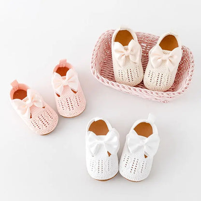 👶✨ Chaussures Bébé Fille – Nœud Papillon – Semelle Antidérapante ™ - Planète bébé