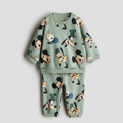 Ensemble Vêtements Bébé Minnie &amp; Mickey – Sweat à Capuche et Leggings Cartoon 2 Pièces™