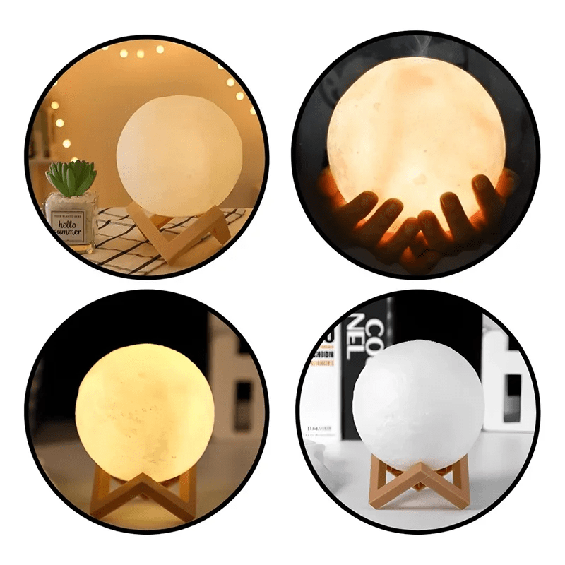 🌕 Veilleuse Lune Galaxy – Lampe de Lecture LED pour Enfants &amp; Chambre™ - Planète bébé