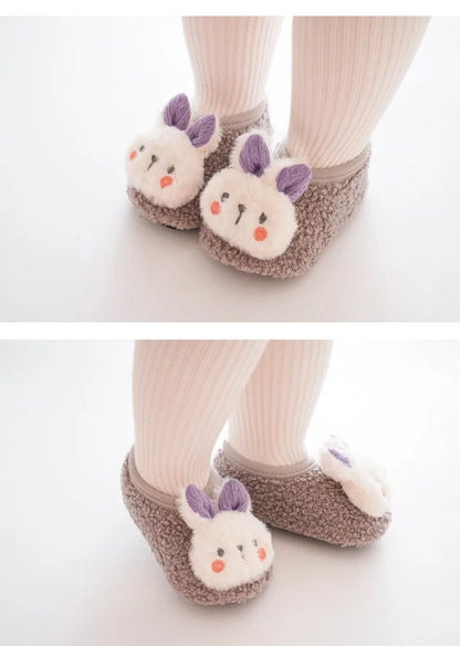 🧸🐰 Chaussons Bébé Hiver – Lapin Cartoon Doux &amp; Antidérapants – 1 à 3 Ans™