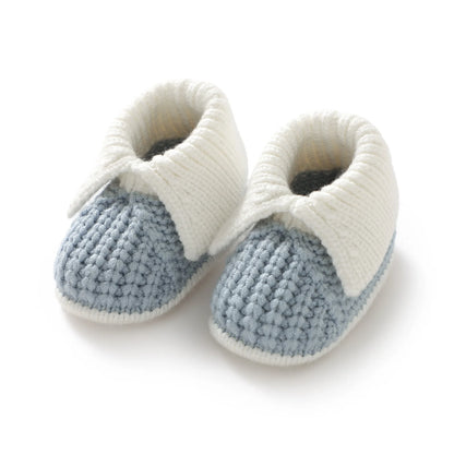 Chaussons Bébé Tricotés Chauds – Patchwork Mode & Faciles à Enfiler™