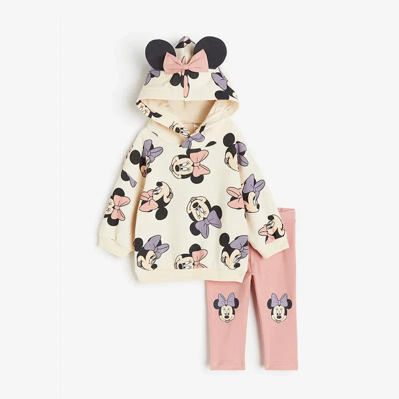 Ensemble Vêtements Bébé Minnie &amp; Mickey – Sweat à Capuche et Leggings Cartoon 2 Pièces™