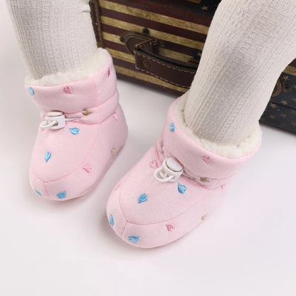 🧣❄️ Bottillons d’Hiver Bébé – Coton Chaud &amp; Semelle Antidérapante – Premiers Pas – 0 à 18 Mois™