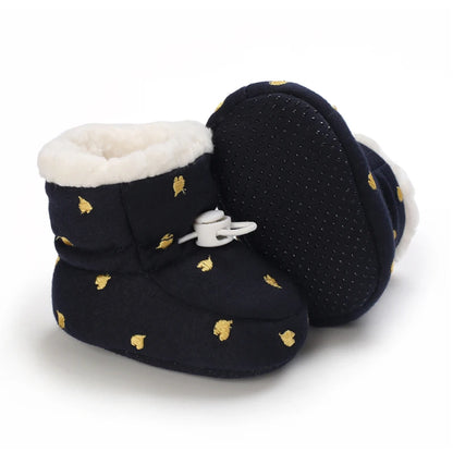 🧣❄️ Bottillons d’Hiver Bébé – Coton Chaud &amp; Semelle Antidérapante – Premiers Pas – 0 à 18 Mois™