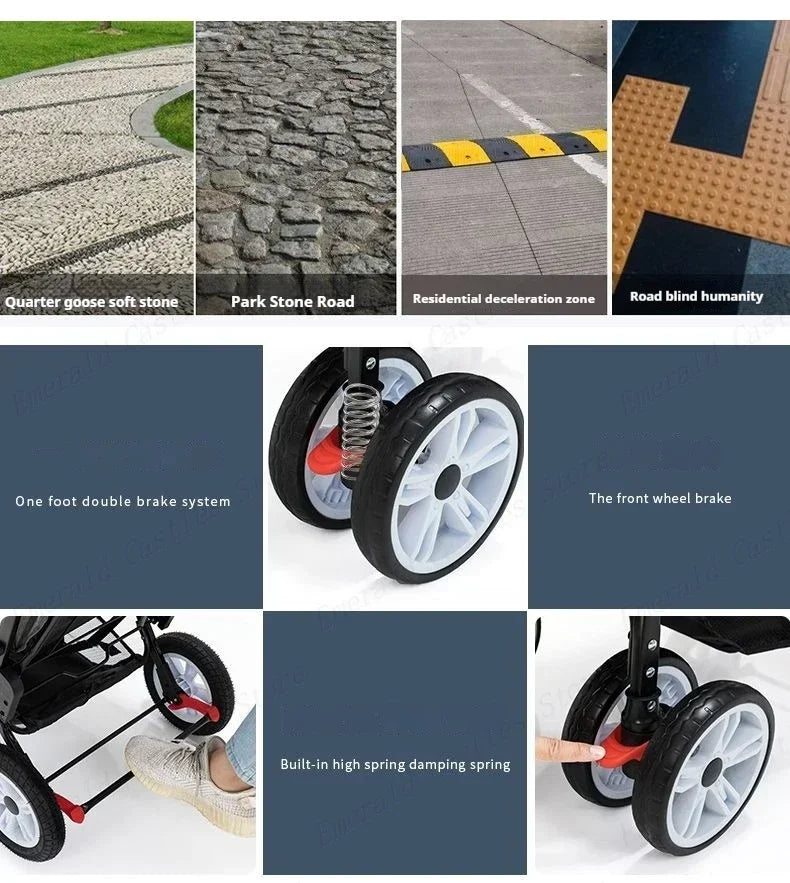 Poussette Jumeaux  Haute Qualité